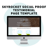 Skyrocket Social Proof Testimonial Page Template