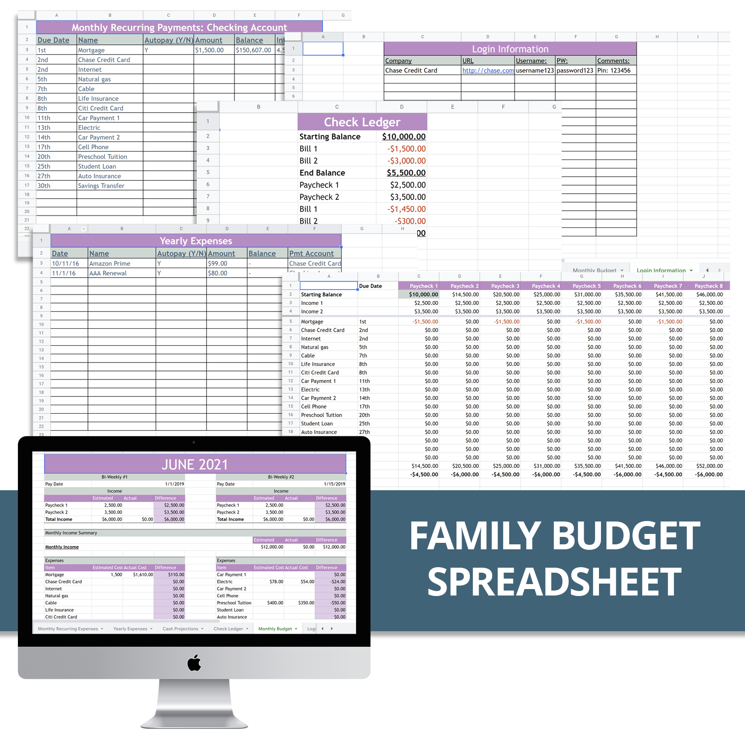 Family Budget Spreadsheet™