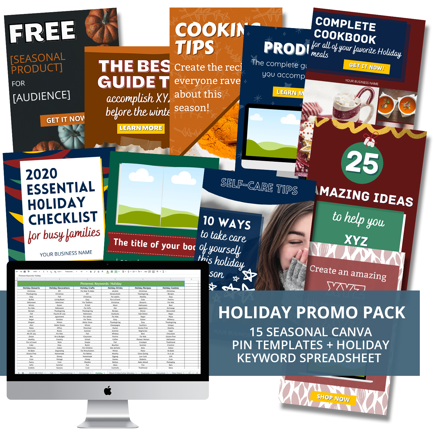 Holiday Promo Pack for Pinterest